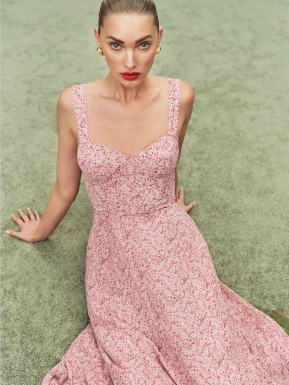 Reformation Lela Midi Dress